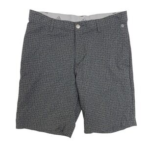 Adidas Abstract Print Golf Shorts Mens 30 Gray Performance HA6153 Flat Front